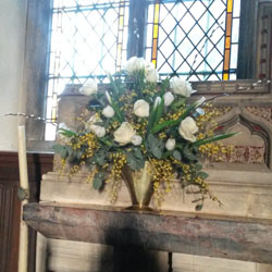 Church flower display